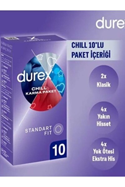 Durex Chill Karma Paket Prezervatif 10 Adet