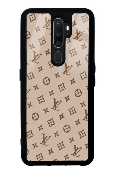Spoyi Oppo A5 2020 Dark Cream Lv Design Glossy Phone Case