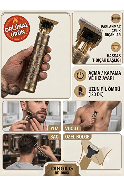 Teknika Şarjlı Tıraş Makinesi Saç Sakal Lazer Epilasyon Öncesi Kol Bacak Yana...
