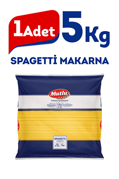 Mutlu Makarna Spaghetti Makarna 5 Kg