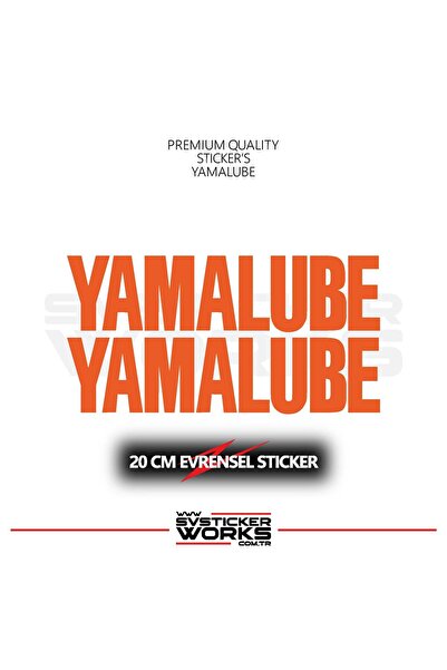 ARONA Yamalube Sticker Universal Compatible with All Surfaces 20 cm 2 Pcs