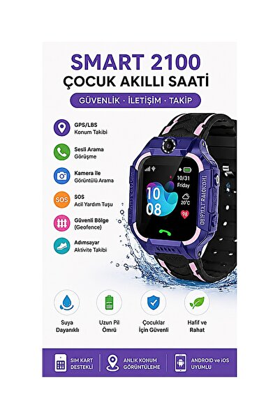 starefsane Akıllı Çocuk Saati - Konum Takip ve Sesli Görüşme Özellikli Dokunm...