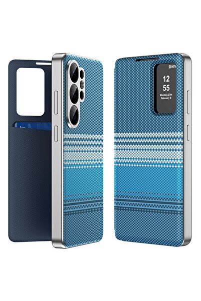 DD Daden Husa pentru Samsung Galaxy S26 Ultra Smart View din piele, Model Gra...