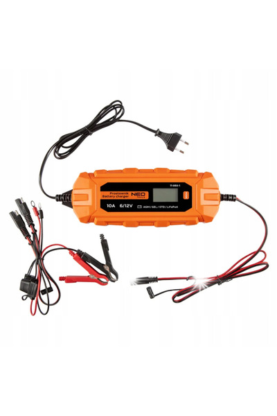 NEO Tools ÎNCĂRCĂTOR AUTOMAT 10A/160W, 3-200AH PENTRU BATERII AGM/GEL 11-893-1