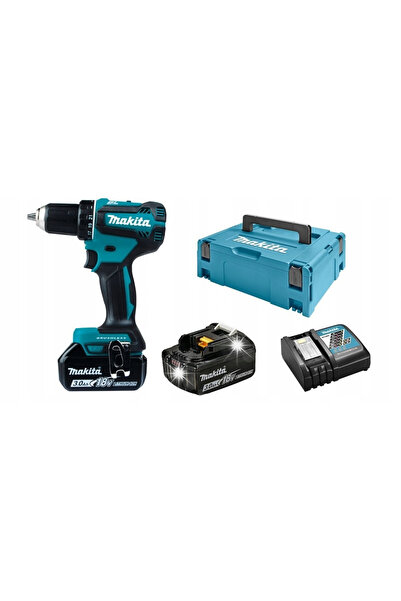 MAKİTAMİ Set mașină de găurit și înșurubat cu acumulator și încărcător DDF485...
