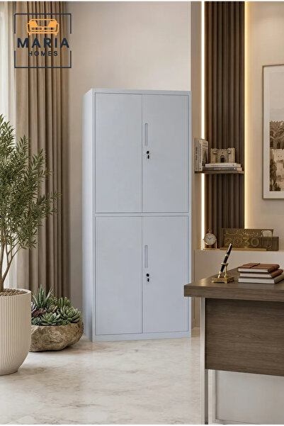 MARIA HOMES 4-Door Steel Storage Cabinet with Lockable Compartments – Multi-P...