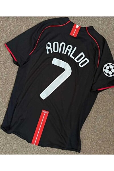 jabuka Manchester United 2008 Sezonu Cristiano Ronaldo Yetişkin Forması (black)