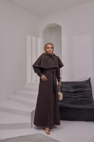 Bwest Jeans Dress - Brown