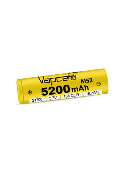 Vapcell Μπαταρία M52 21700 5200mAh με προστασία και ανεξάρτητο θετικό ακροδέκτη