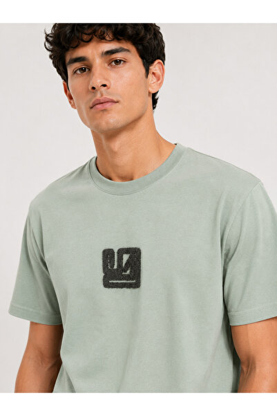 RAFF MAĞAZA Printed Cotton T-Shirt 100% Cotton