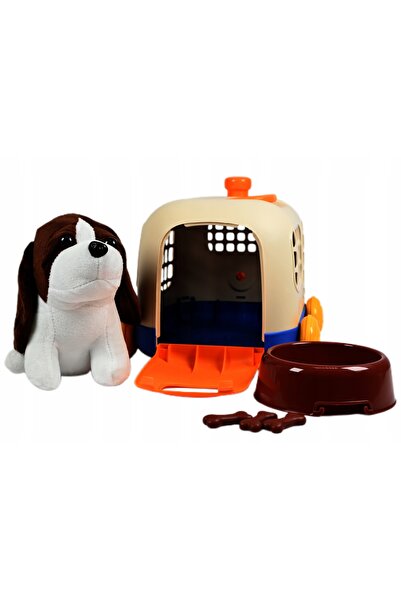 Midex PIESEK Jucărie Mascota Câine cu Transportor, Set de Îngrijire