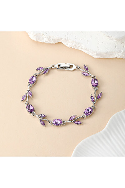 asc.home Steel Zircon Bracelet Purple Detail 20 cm