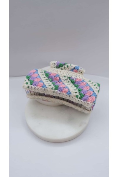 Jerie Knitted Crochet Patterned Latch Buckle