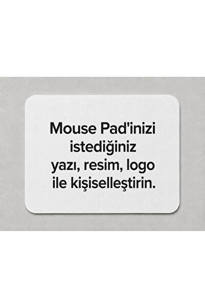 miras home Kişiye Özel Baskılı Mouse Pad Kaymaz Tabanlı (Fotoğraf, Yazı, Logo...