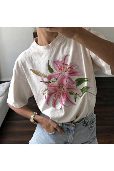 Grafftee Clothing Flower Printed Unisex Oversize T-Shirt