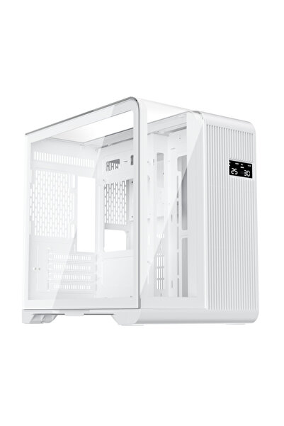 1ST PLAYER 1stPLAYER RT5-WH Carcasă de gaming Micro-ATX cu afișaj digital, 3 ...
