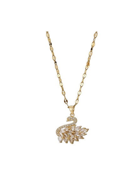 Black Season Luxury Swan Clavicle Chain - 18 Inches