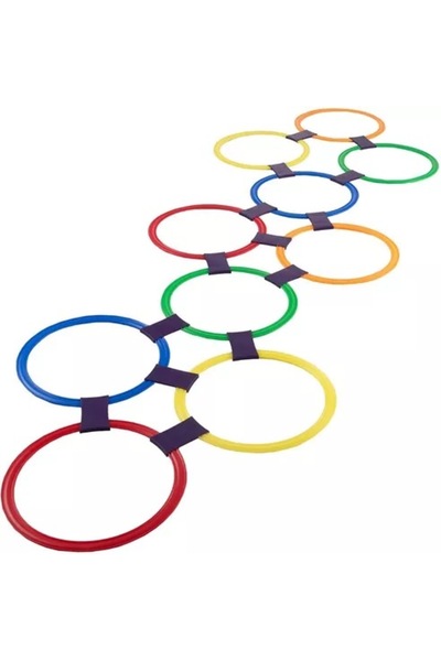 Toybox Kids Ring Toss Game Set, Multi-Coloured Plastic Rings for Indoor Outdo...
