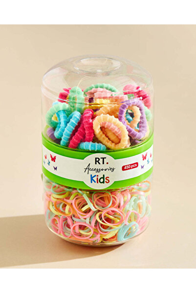 REDTAG Girls Assorted 450 Piece Hair Elastic Set