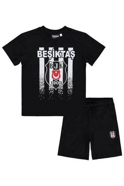 Civil Boys Beşiktaş prugasta majica za decu uzrasta 3-13 godina - crna