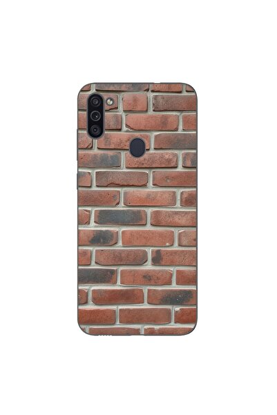 OEM Husa compatibila cu Samsung Galaxy A11 Silicon Gel Tpu Model Brick Wall