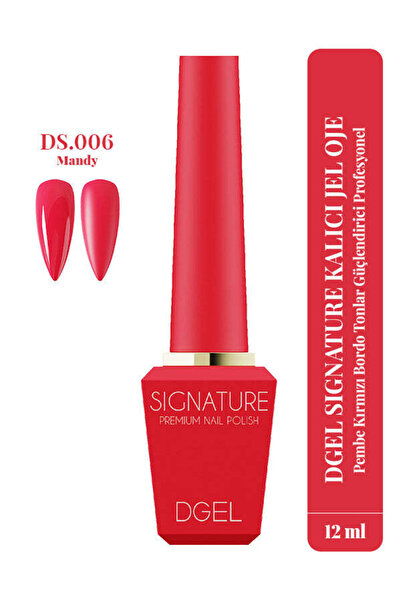 Gelista DGel Signature Kalıcı Jel Oje Pembe Kırmızı Bordo Tonlar Güçlendirici...