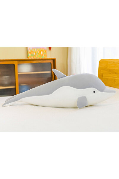 LeanToys Mascotă de pluș delfin gri 70 cm
