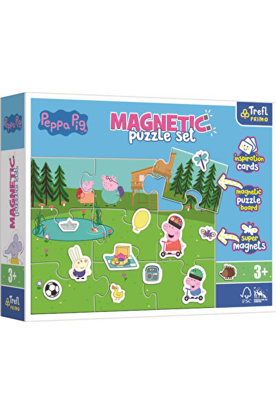 Trefl Set de puzzle magnetice Peppa Pig, Multicolor