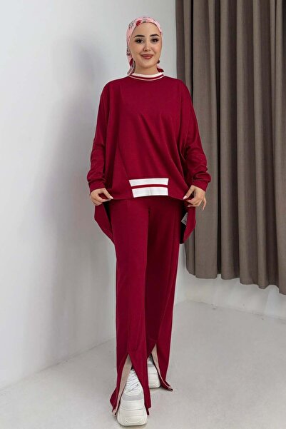 Raneel Kazançlı Alışveriş Women's Elastic Waist Draped Model Oversize Tracksu...