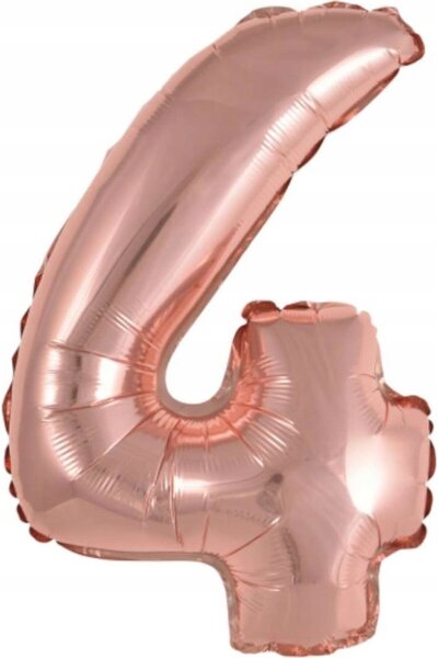 AMSCAN Balon folie mini numărul 4 auriu roz 32x40cm 9909692