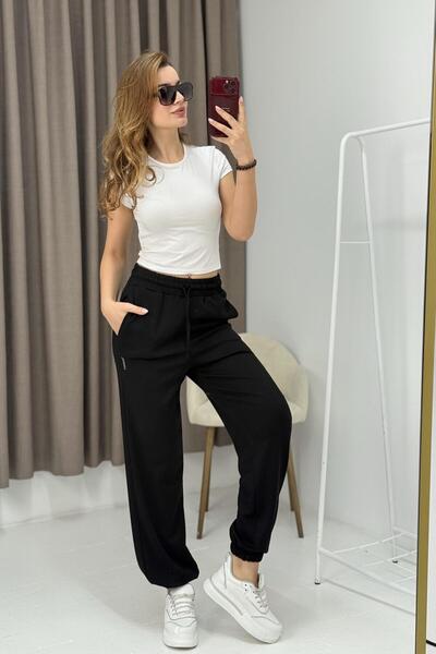 Raneel Kazançlı Alışveriş Women's oysho printed soft sweatpants black