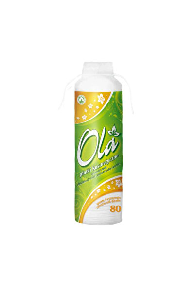 OLA Dischete Demachainte de Vata Cosmetica din Bumbac - Cosmetic Pads, 80 buc