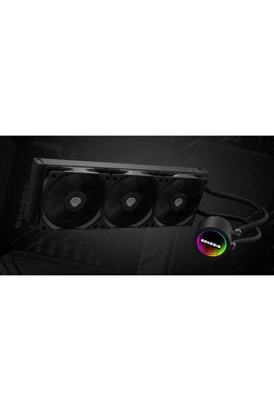Genesis Hydria 360 Negru ARGB Sistem de răcire lichid AIO pentru CPU pentru A...
