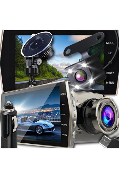 Kraft&dele Cameră video auto COFANIA, înregistrator de condus, monitor FULL H...