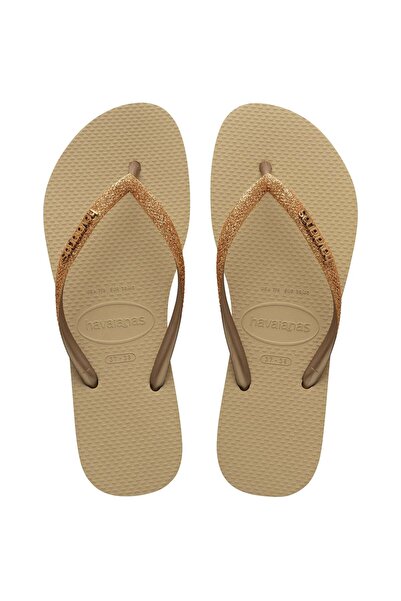 Havaianas Slim Glitter Sand Gray Women's Slippers
