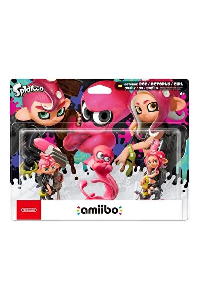 amiibo Figurină Nintendo Switch Splatoon - Octoling Pachet de 3 Roz