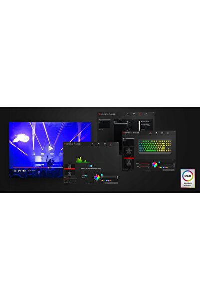 Kraft&dele Tastatură mecanică Genesis Thor 230 TKL US RGB Outemu Panda Negru