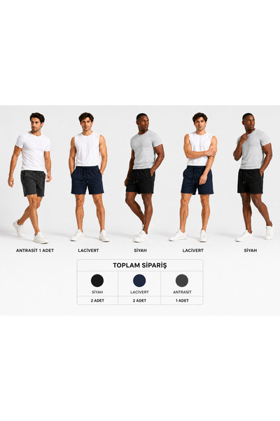 Isıl Termal |   Set de 5 pantaloni scurți avantajoși pentru bărbați, tip Capr...