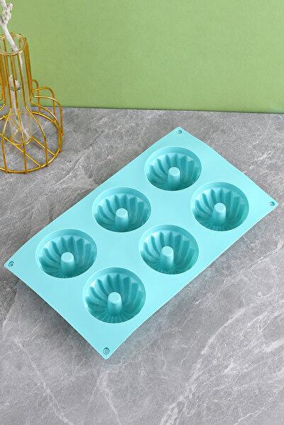 Destpak 6-Piece Muffin and Cake Mold - Silicone Muffin Cake Mold - Silicone F...
