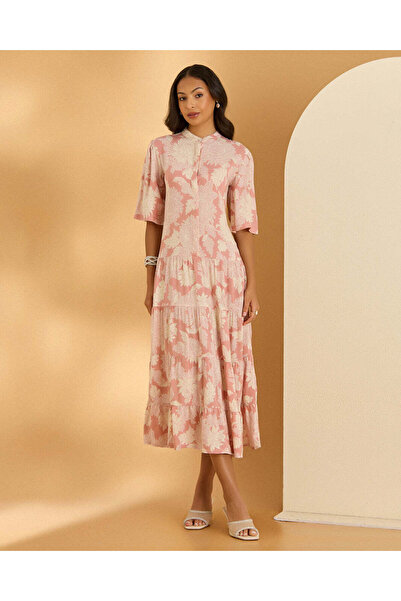 REDTAG Women Pink Floral Casual Dress