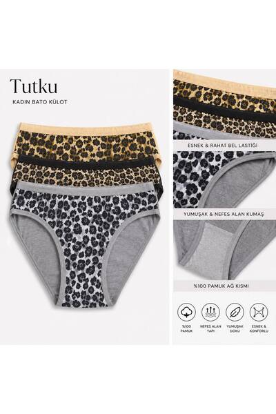 GenelTedarik TUTKU BATO LEOPAR DESENLİ KİLOT