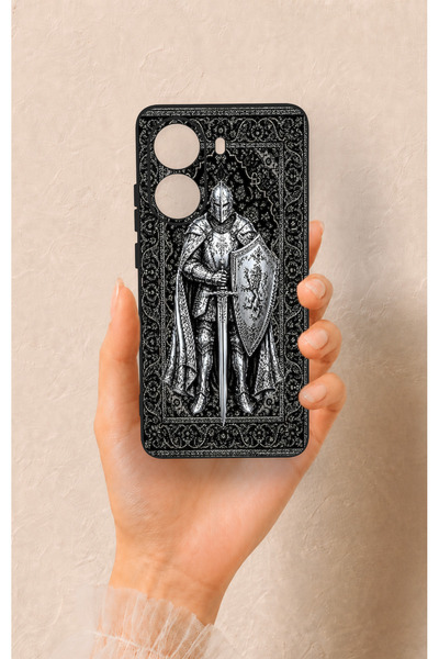 Vip Case Poco X7 Pro Uyumlu Şövalye Desenli Silikon Kılıf