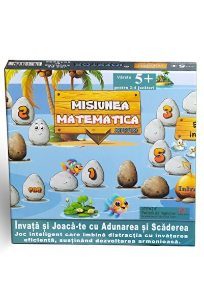Joystos Joc de societate, JOYSTOS, Misiune Matematică, Adunare și Scădere pen...