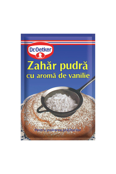 Dr. Oetker Zahar pudra cu aroma de vanilie Dr. Oetker, 80 g