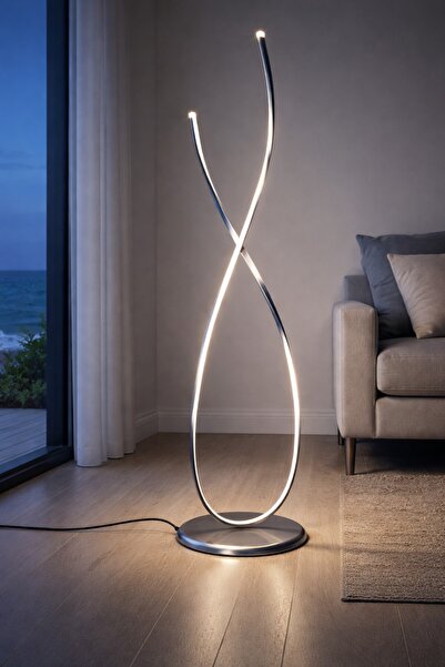 LEGACY Marsel Gri Renk Gün Işığı Ledli Modern Tasarım Salon - Yatak Odası Led...