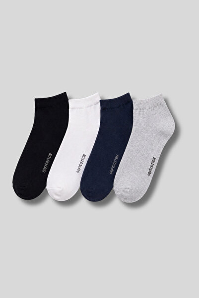 Ada Çorap & İç Giyim Men's 4-Pack Cotton Bootie Socks