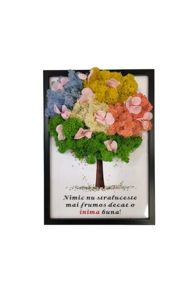 OEM Pictură decorativă cu liane 30x40 cm Nimic nu strălucește mai frumos decâ...