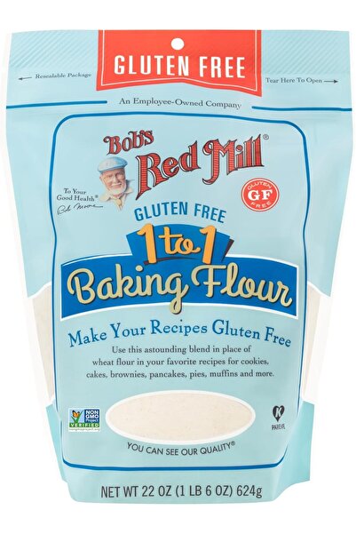 Bob's Red Mill دقيق الخبز الخالي من الغلوتين من بوبز ريد ميل، نسبة 1:1، 22 أو...