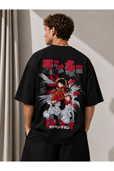 Nulivez One Piece Luffy Oversize Unisex T-Shirt |   Anime Printed Streetwear ...