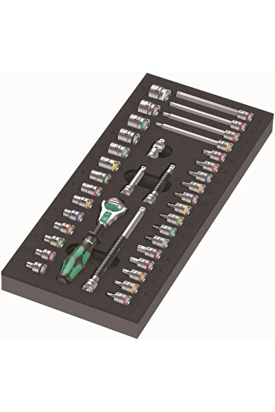 wera Inserție spumă ZYKLOP 1/4 8000 A, Set 1, 37 bucăți.